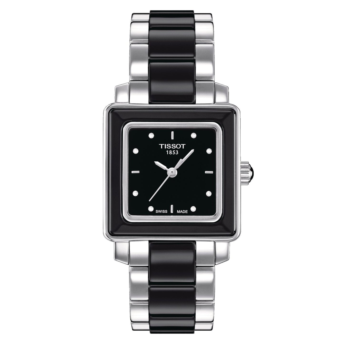 Tissot Cera (Ceramic, Grey/Black) Indexes And Diamonds