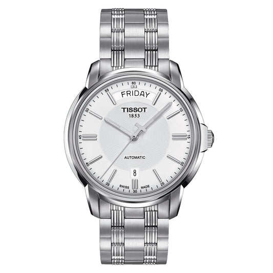 Tissot Automatics IIi Day Date (Stainless Steel, Grey) Indexes