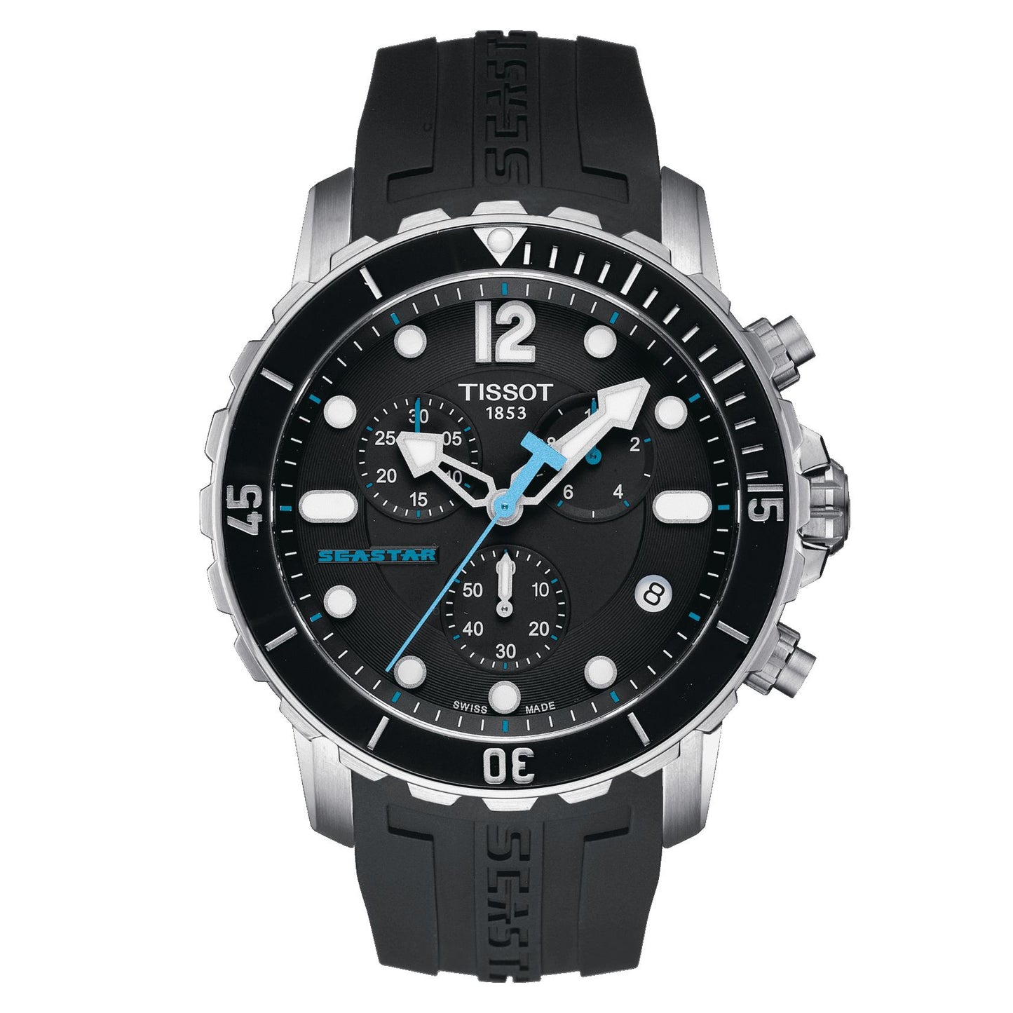 Tissot Seastar 1000 (Rubber, Black) Arabic And Indexes