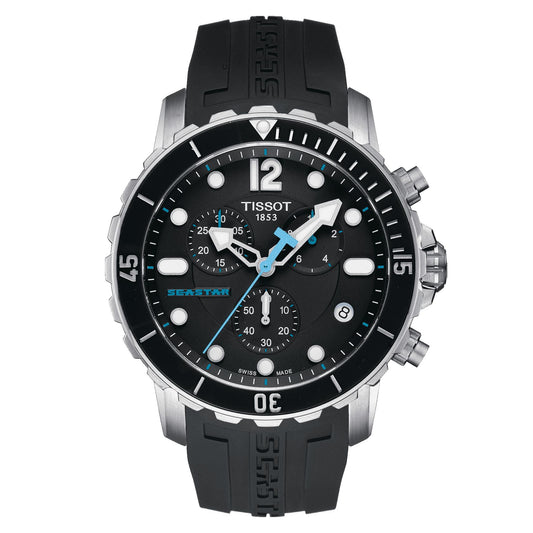 Tissot Seastar 1000 (Rubber, Black) Arabic And Indexes