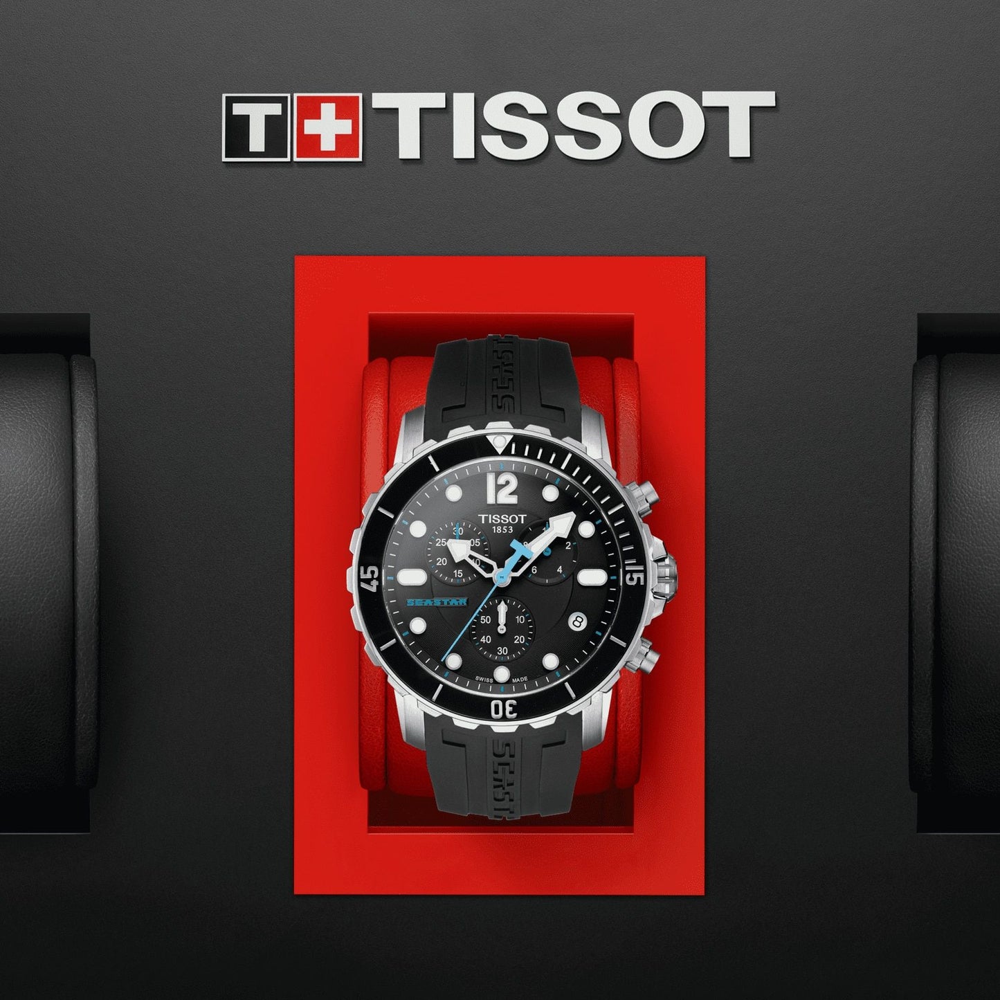 Tissot Seastar 1000 (Rubber, Black) Arabic And Indexes
