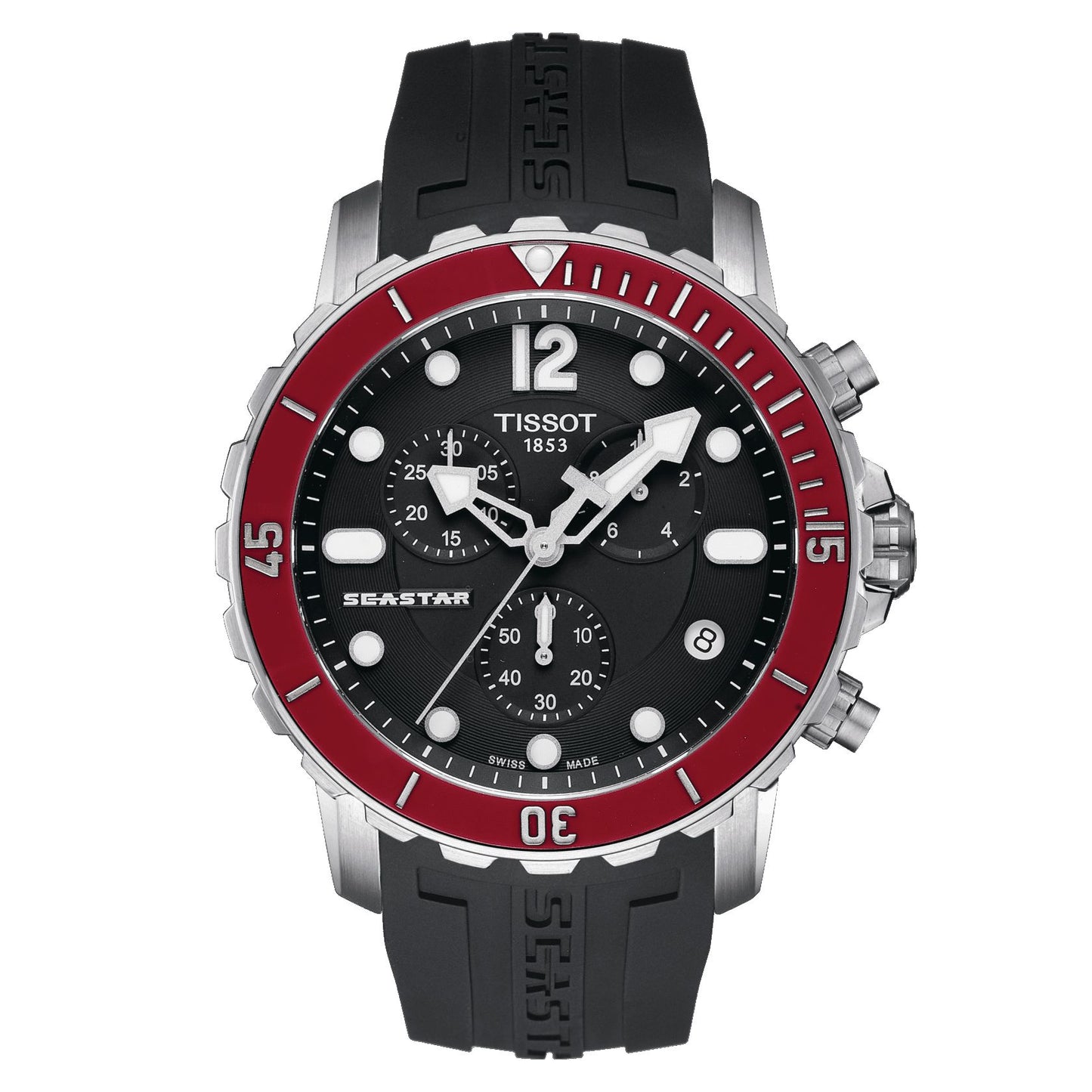 Tissot Seastar 1000 (Rubber, Black) Arabic And Indexes
