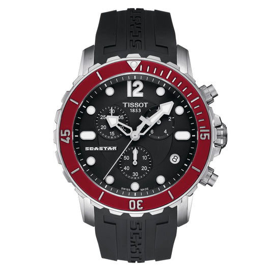 Tissot Seastar 1000 (Rubber, Black) Arabic And Indexes