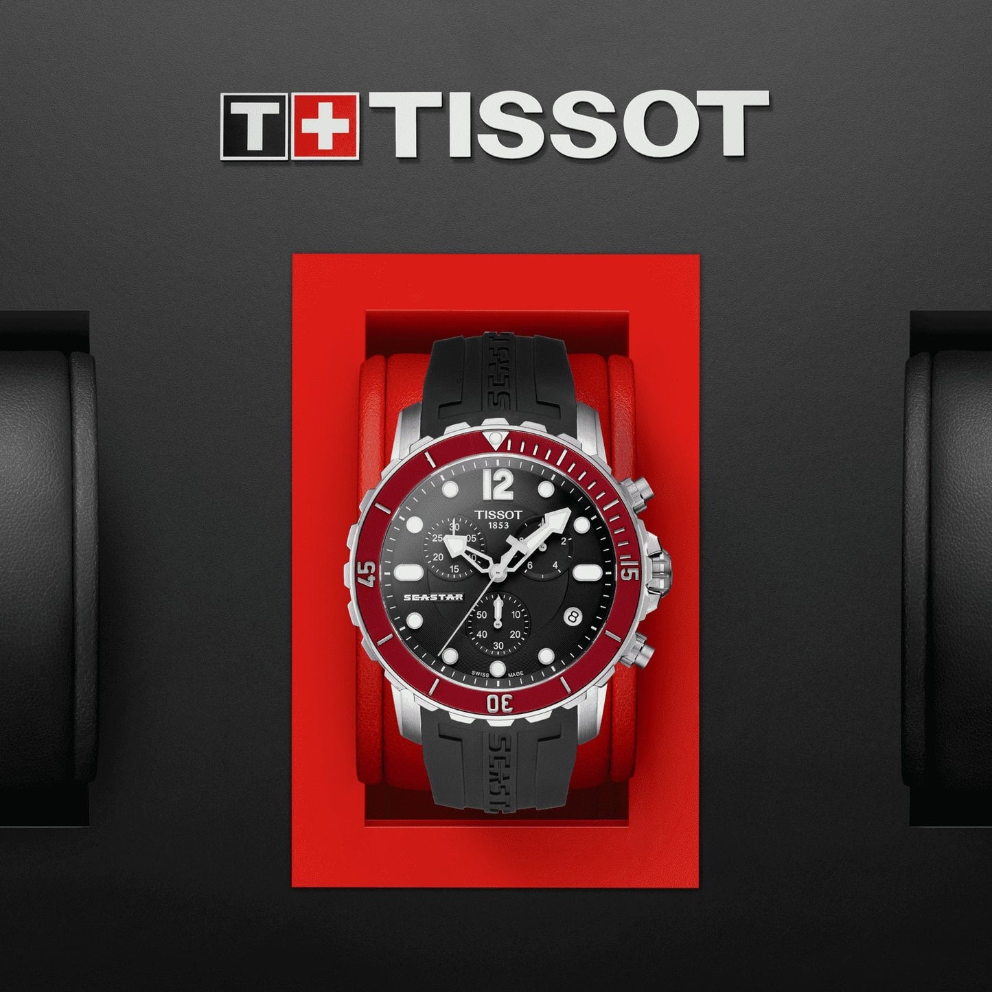 Tissot Seastar 1000 (Rubber, Black) Arabic And Indexes