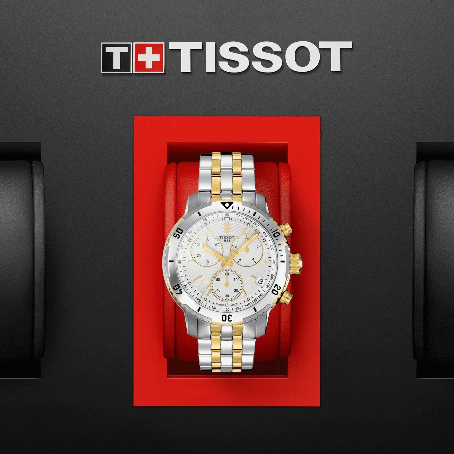Tissot Prs 200 (Stainless Steel, Grey/Yellow Gold 1N14) Indexes