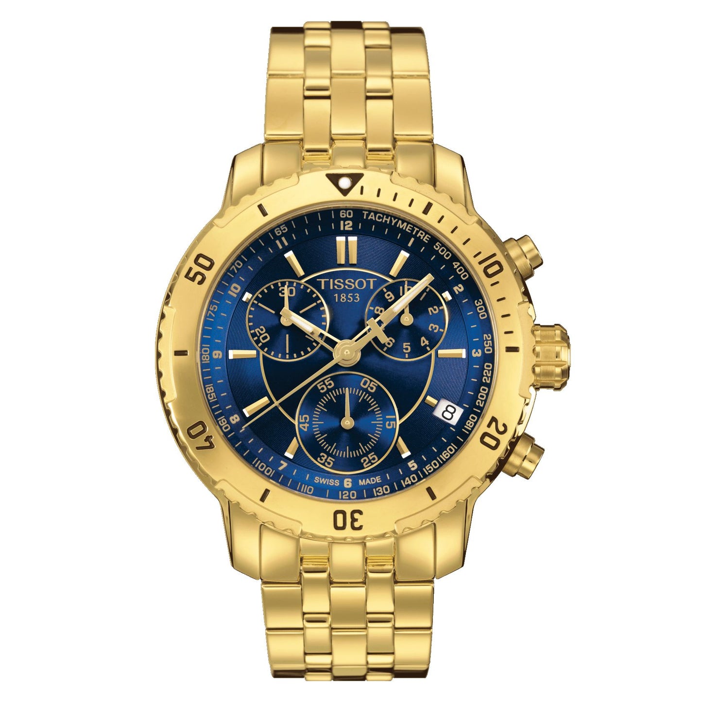 Tissot Prs 200 (Stainless Steel, Yellow Gold 1N14) Indexes
