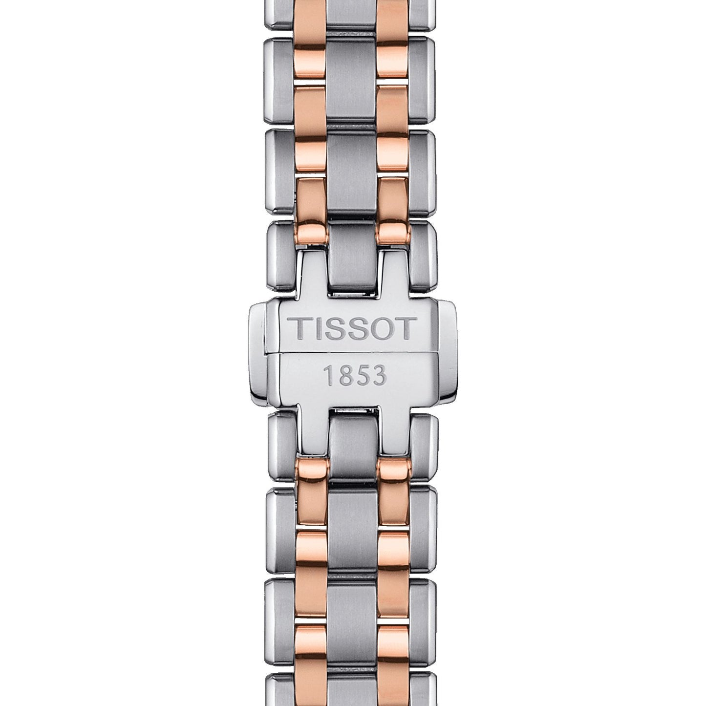 Tissot Lady Small Lady (Stainless Steel, Grey/Rose Gold 5N) Roman And Indexes