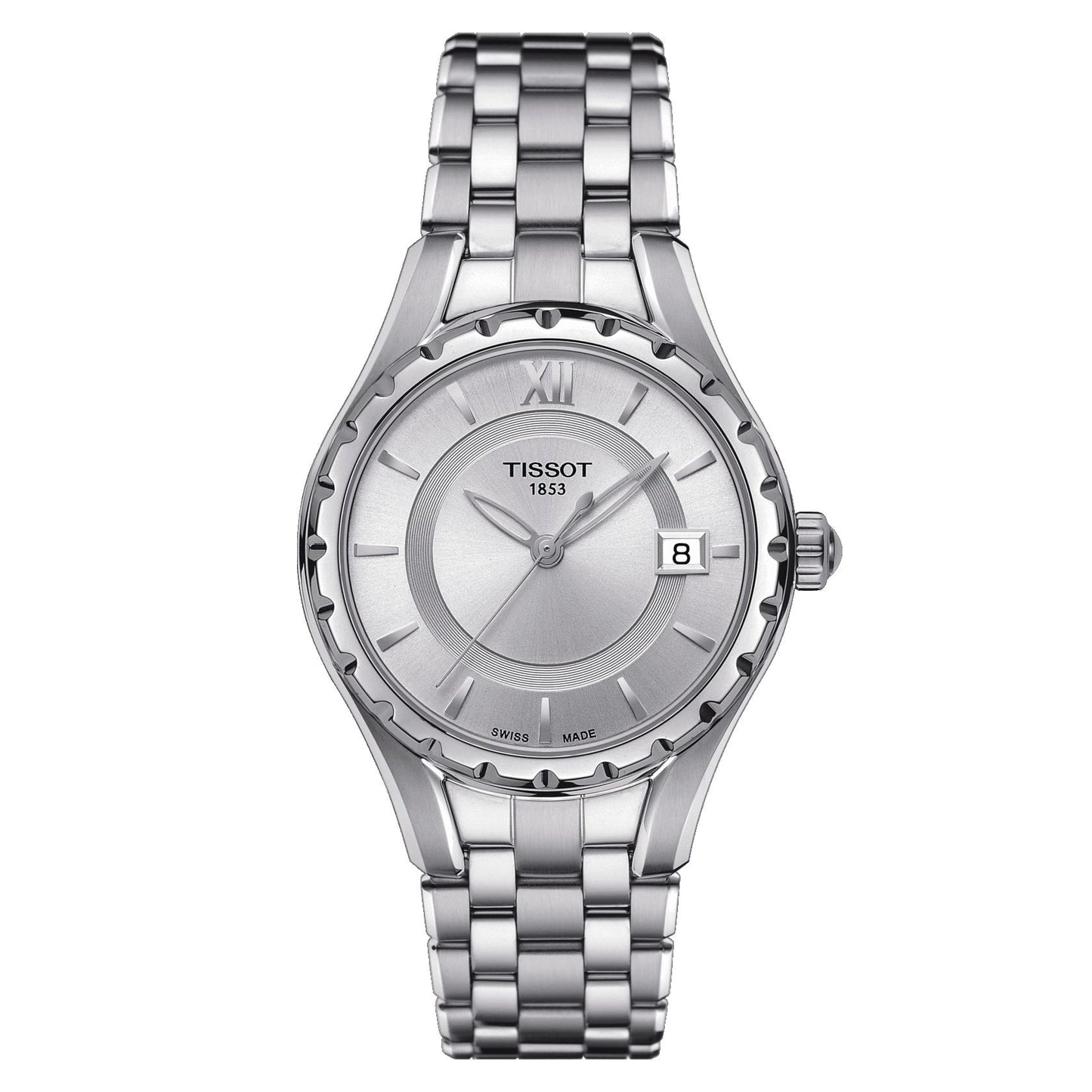 Tissot Lady (Stainless Steel, Grey) Roman And Indexes
