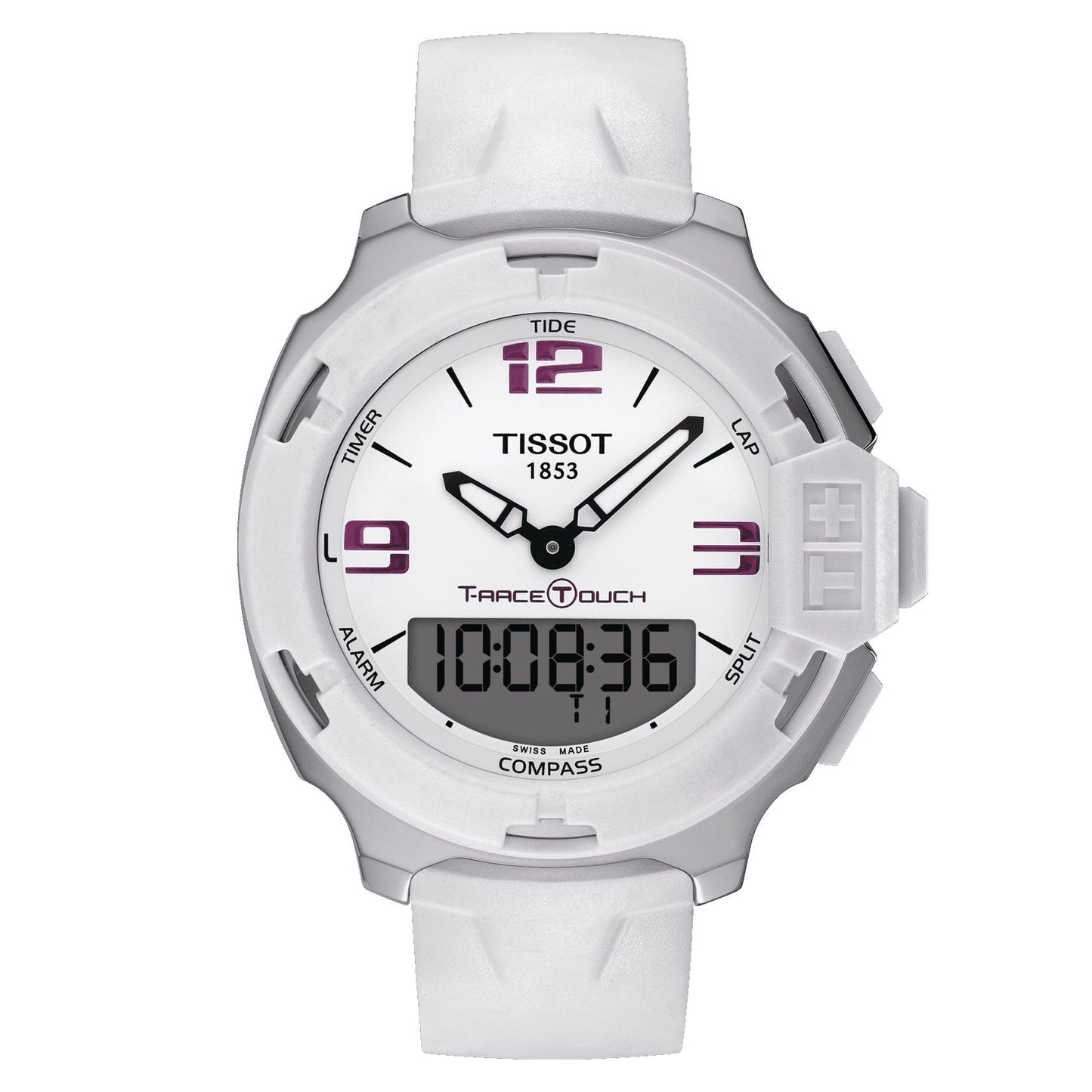Tissot T-Race Touch (Pvd, White) Arabic And Indexes