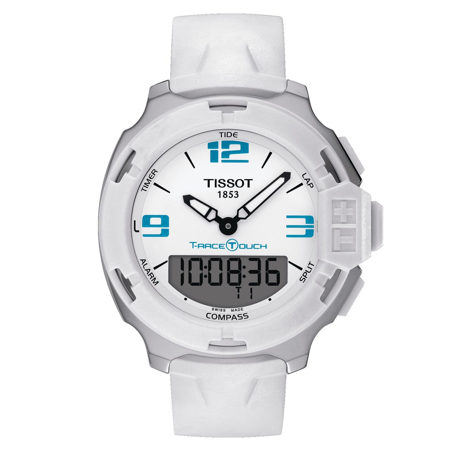 Tissot T-Race Touch (Pvd, White) Arabic And Indexes