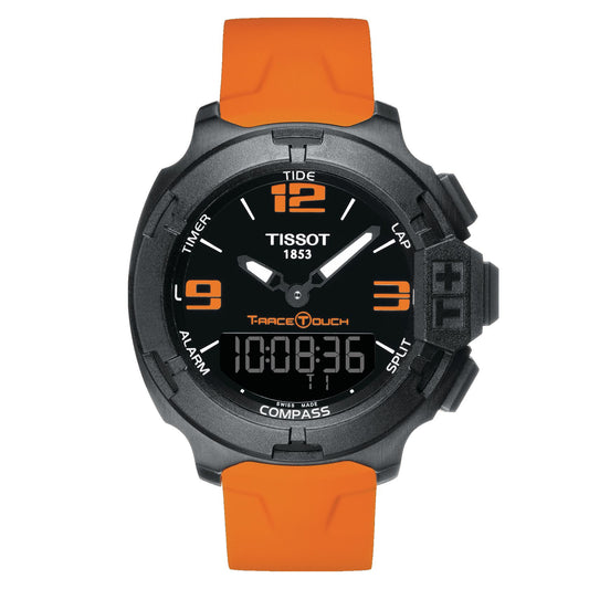 Tissot T-Race Touch Aluminium (Synthetic, Orange) Arabic And Indexes