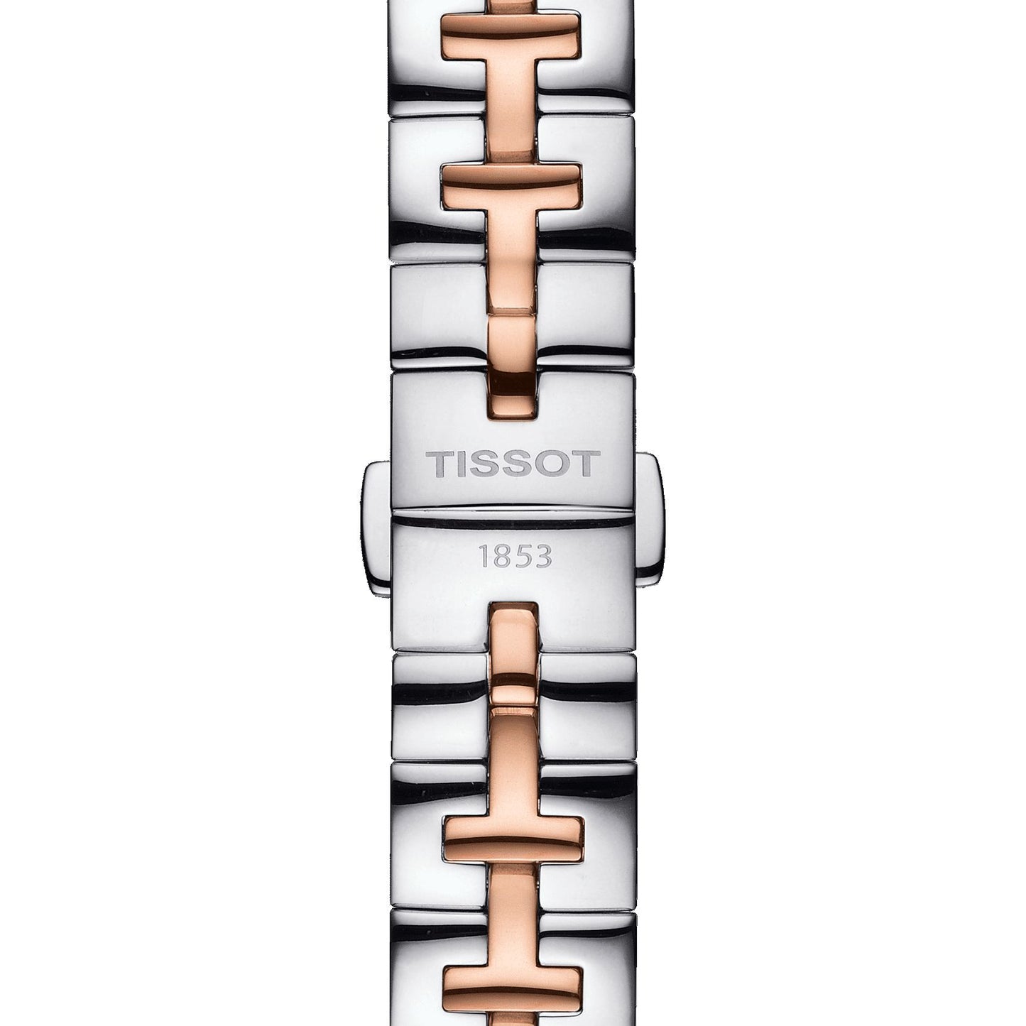 Tissot T12 (Stainless Steel, Grey/Rose Gold 5N) Diamonds