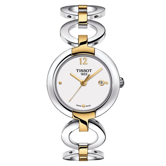 Pinky By Tissot (Stainless Steel, Grey/Golded) Arabic And Indexes