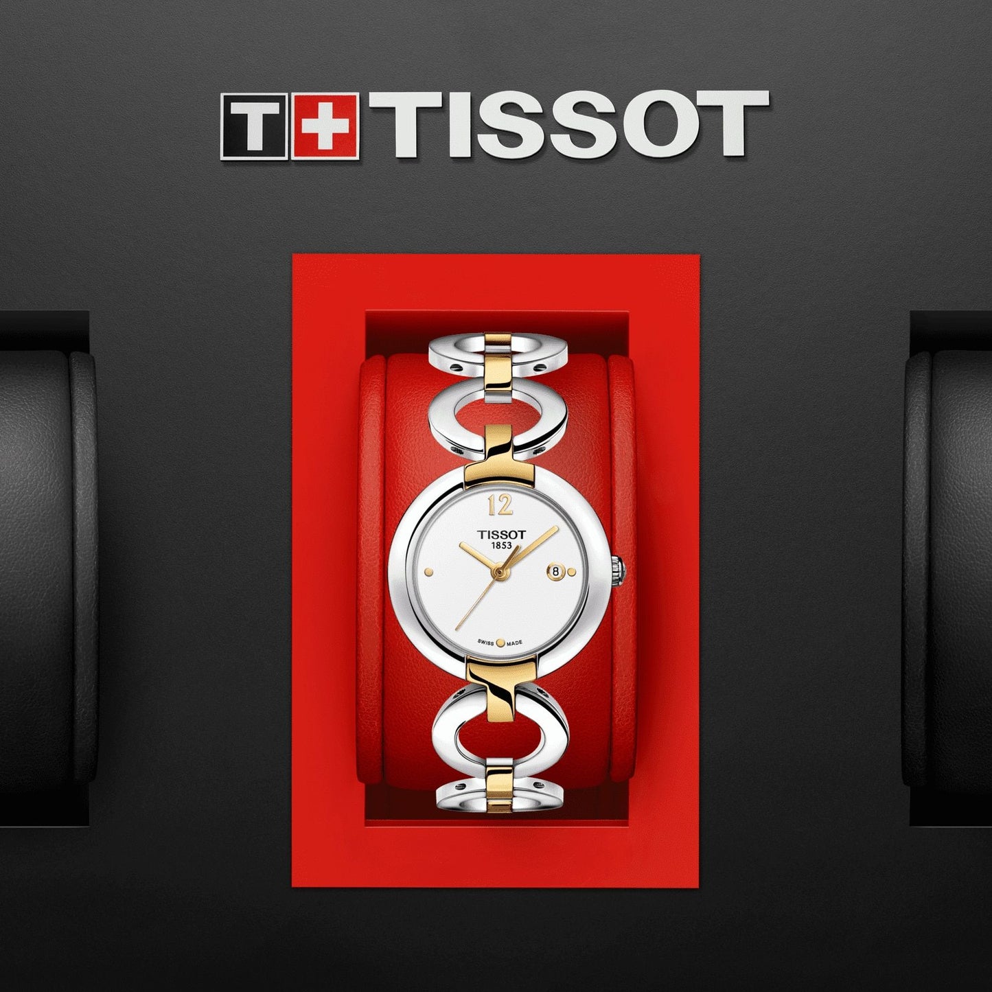 Pinky By Tissot (Stainless Steel, Grey/Golded) Arabic And Indexes