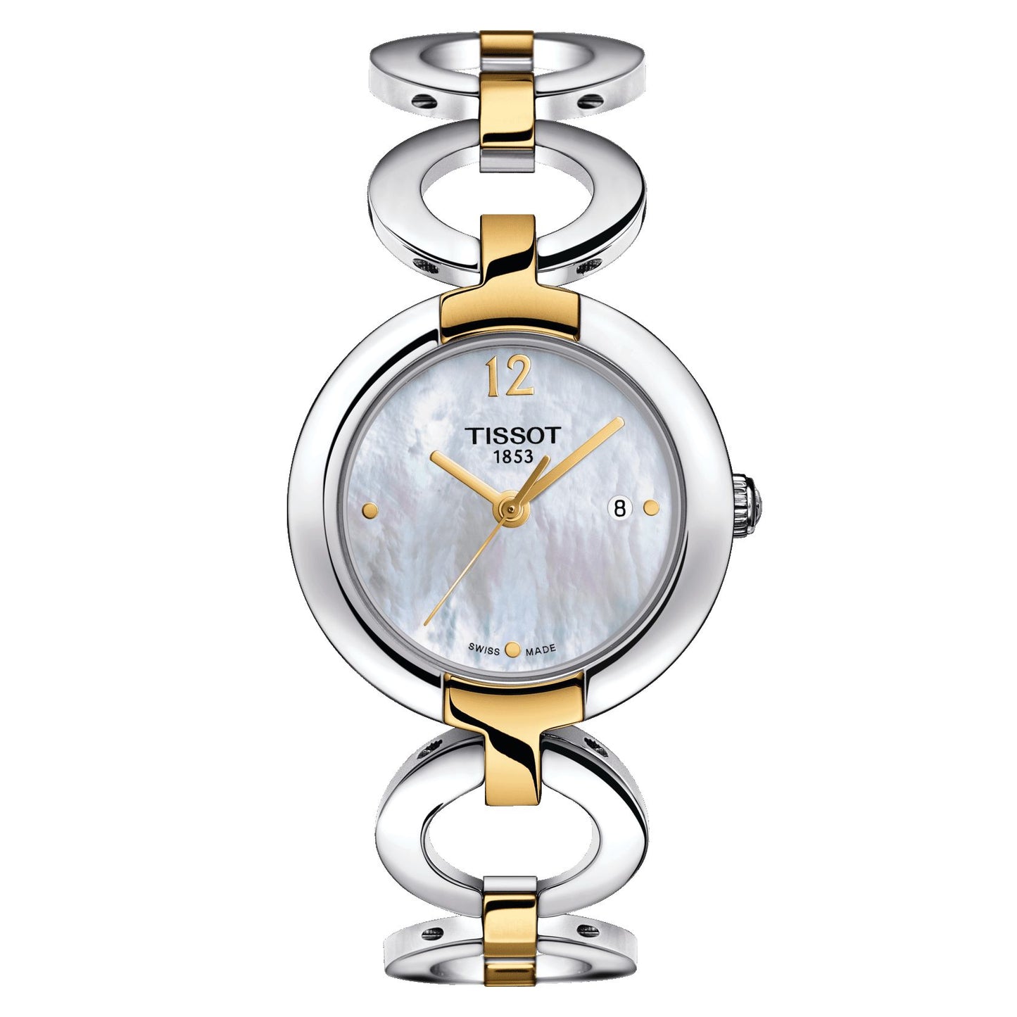 Pinky By Tissot (Stainless Steel, Grey/Golded) Arabic And Indexes
