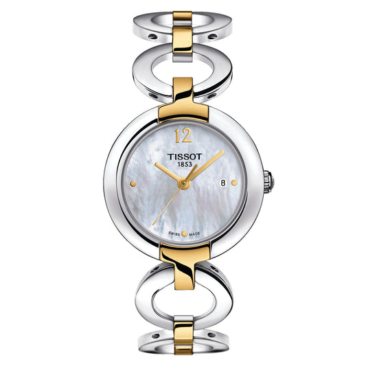 Pinky By Tissot (Stainless Steel, Grey/Golded) Arabic And Indexes