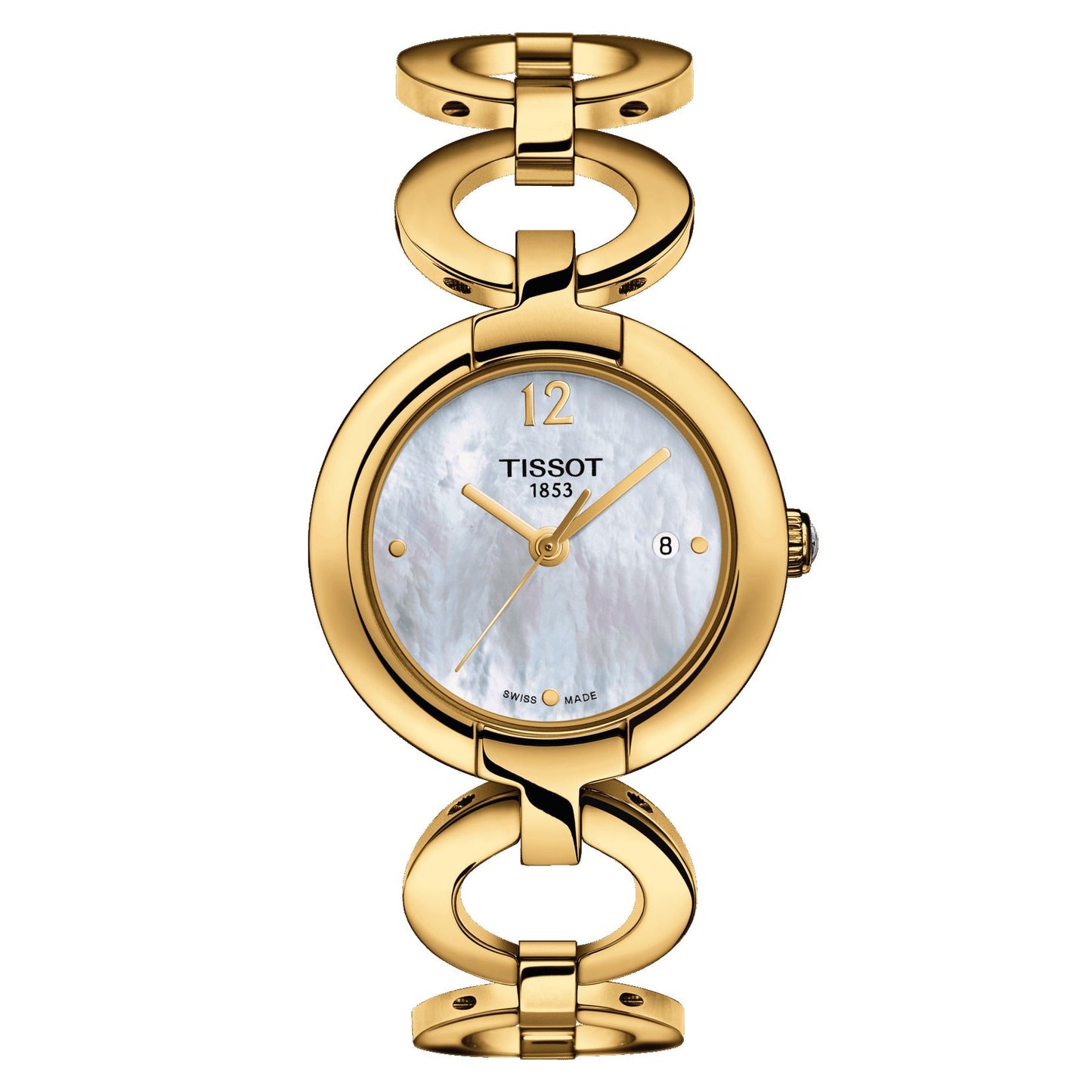 Pinky By Tissot (Stainless Steel, Golded) Arabic And Indexes