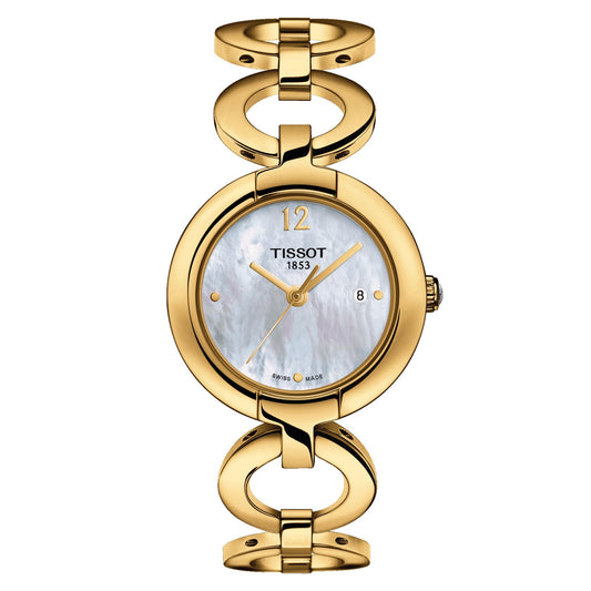 Pinky By Tissot (Stainless Steel, Golded) Arabic And Indexes