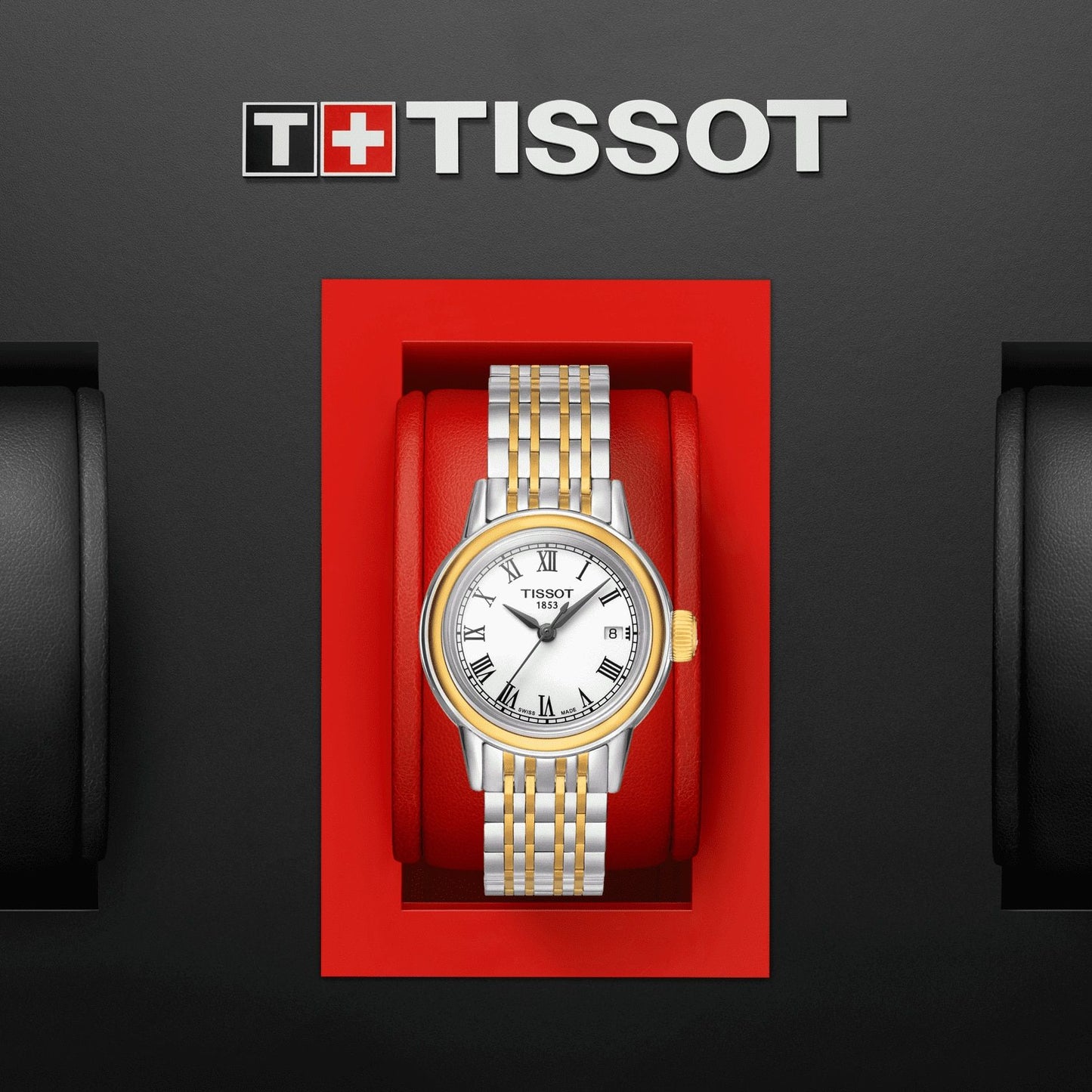 Tissot Carson Lady (Stainless Steel, Grey/Yellow Gold 1N14) Roman