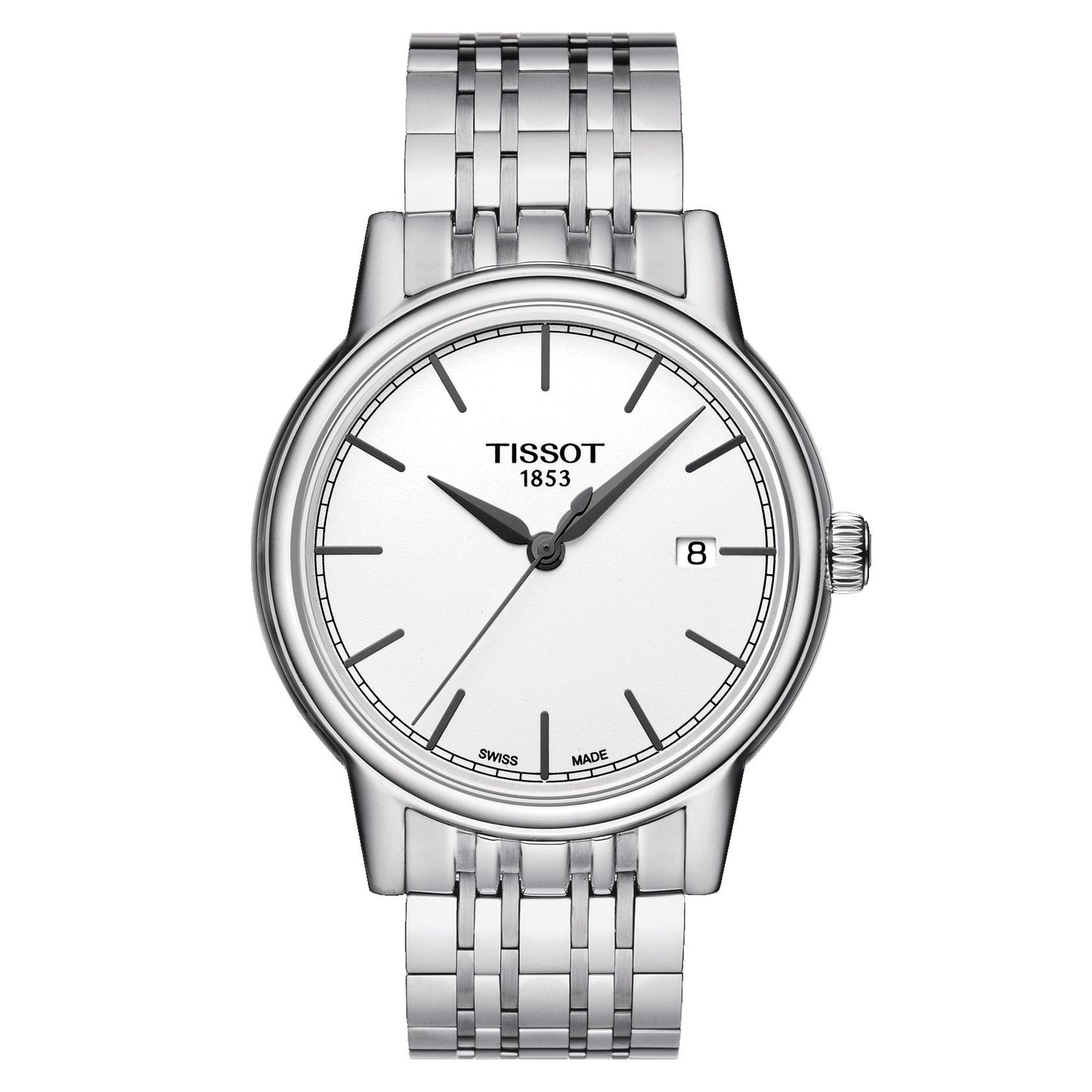 Tissot Carson (Stainless Steel, Grey) Indexes