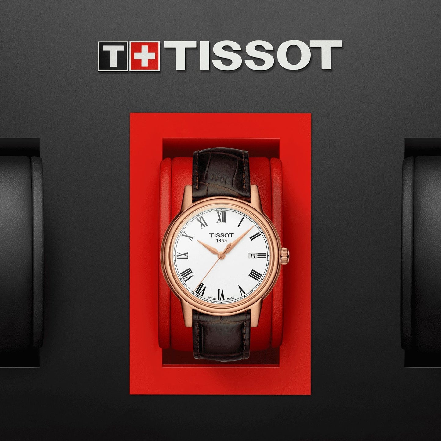 Tissot Carson (Leather, Brown) Roman
