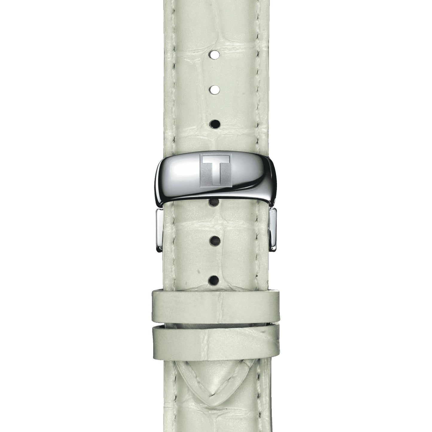 Tissot Luxury Powermatic 80 Lady (Leather, White) Diamonds