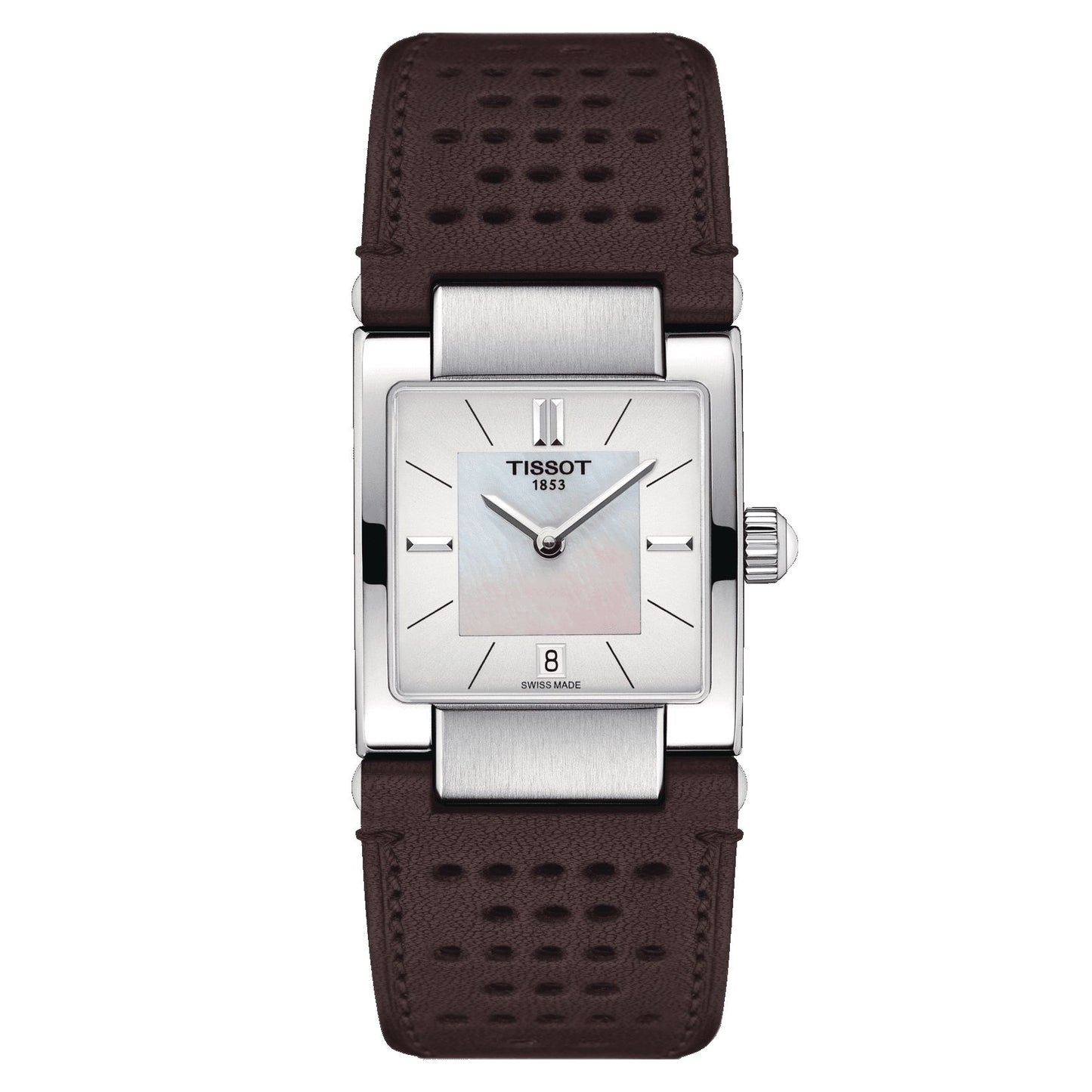 Tissot T02 (Leather, Brown) Indexes