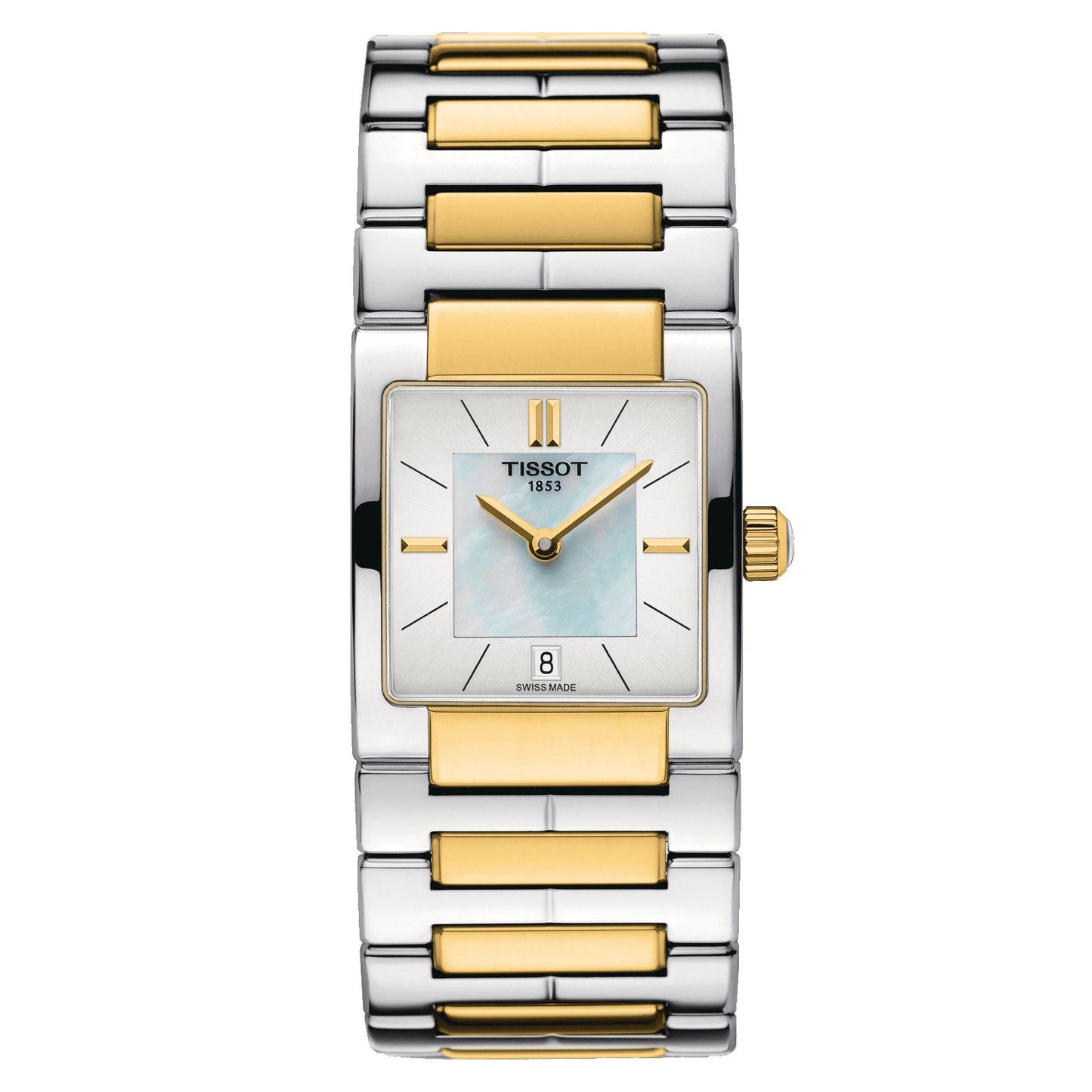 Tissot T02 (Stainless Steel, Grey/Yellow Gold 1N14) Indexes