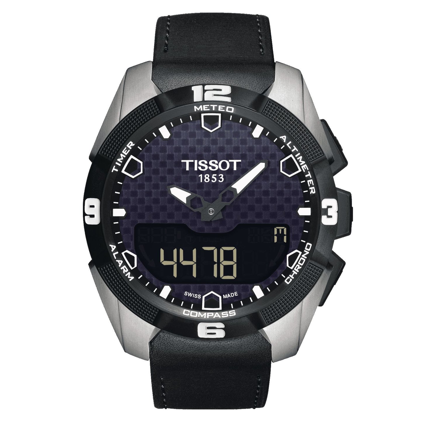 Tissot T-Touch Expert Solar (Leather, Black) Indexes