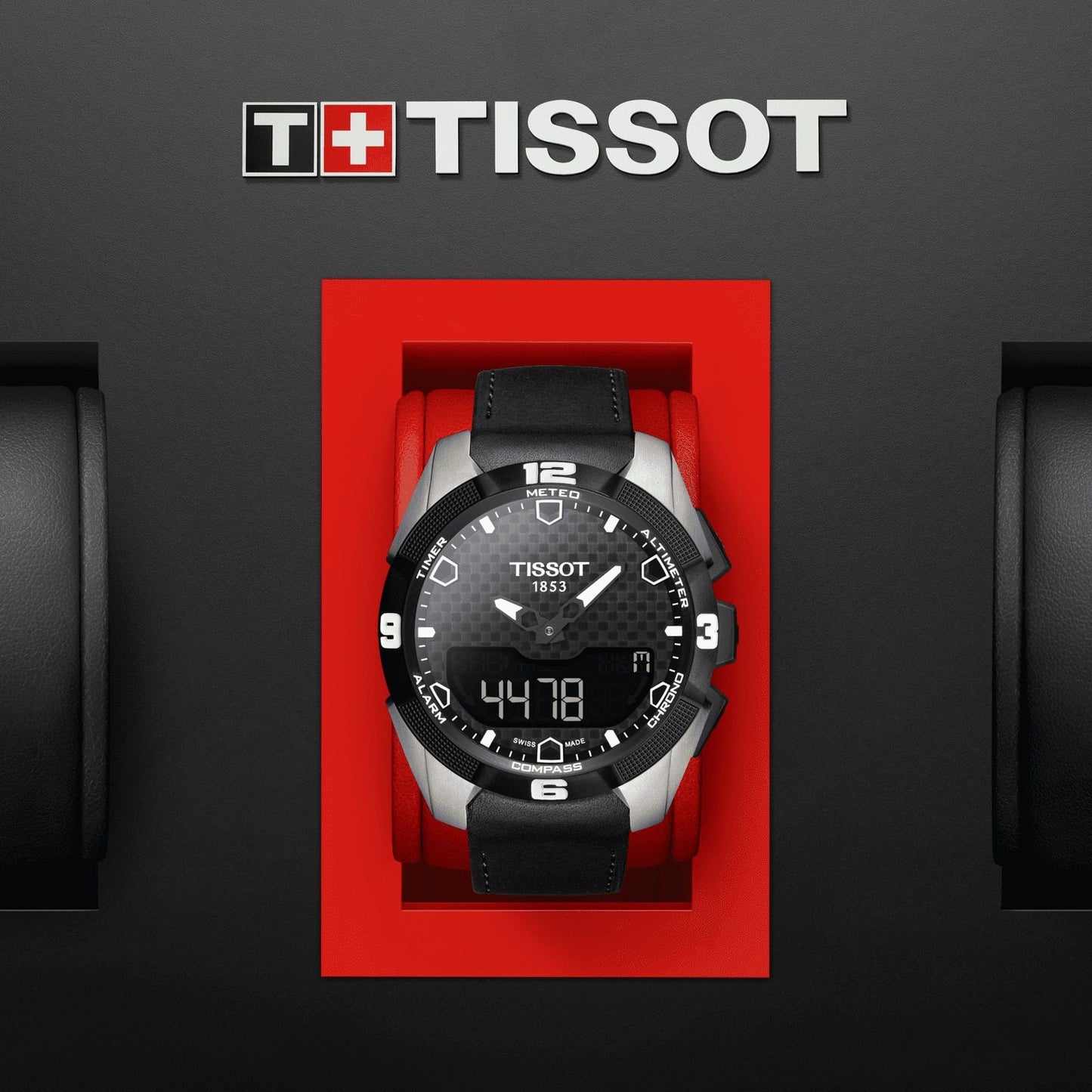 Tissot T-Touch Expert Solar (Leather, Black) Indexes