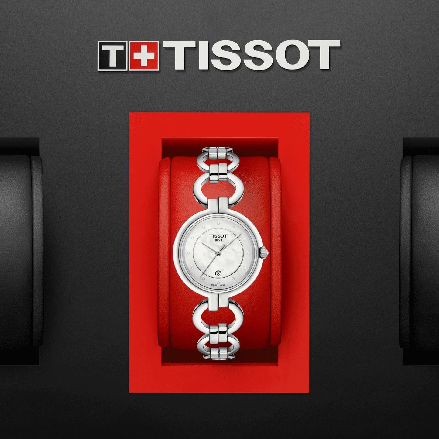 Tissot Flamingo (Stainless Steel, Grey) Diamonds