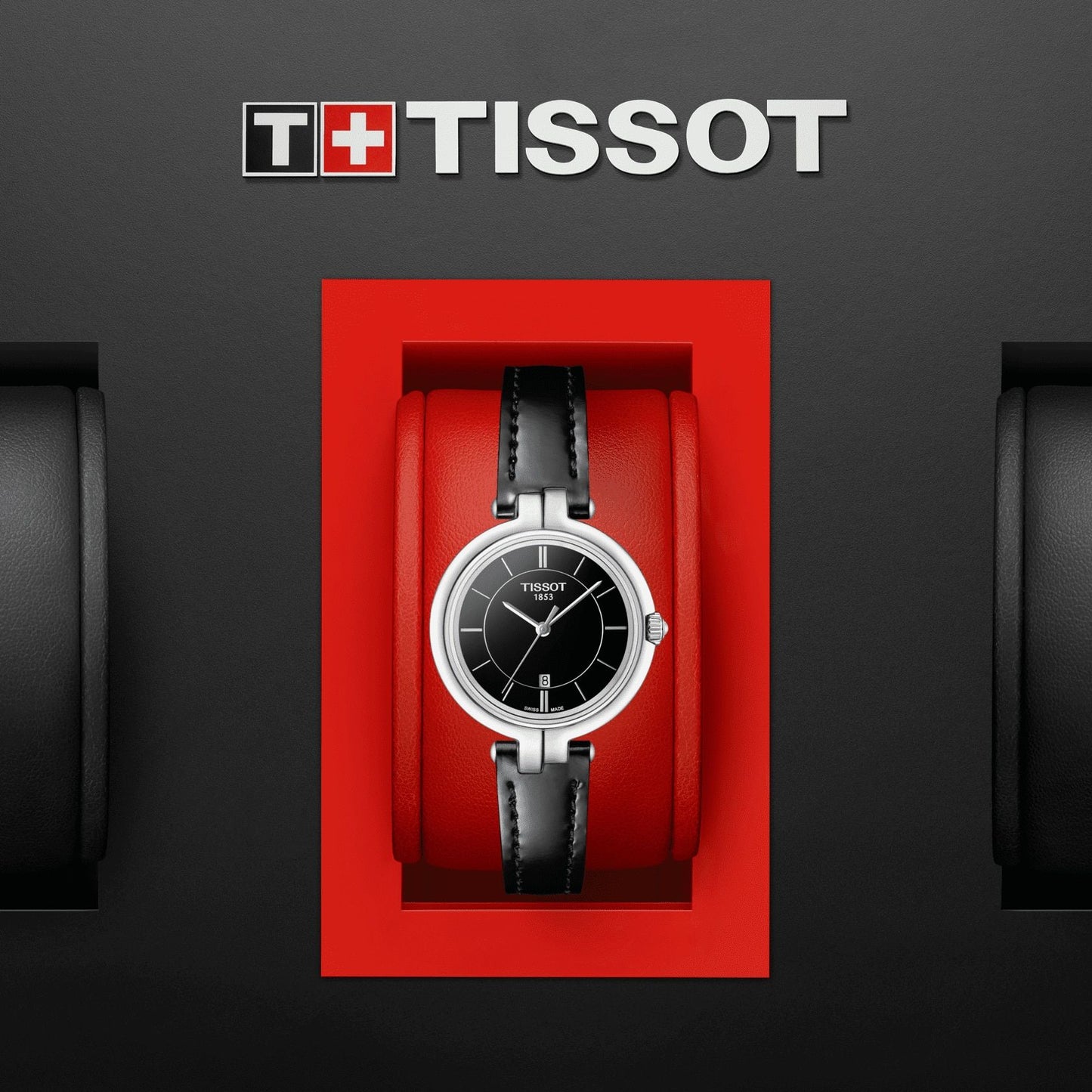 Tissot Flamingo (Leather, Black) Indexes