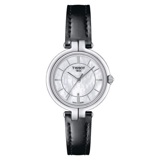 Tissot Flamingo (Leather, Black) Indexes