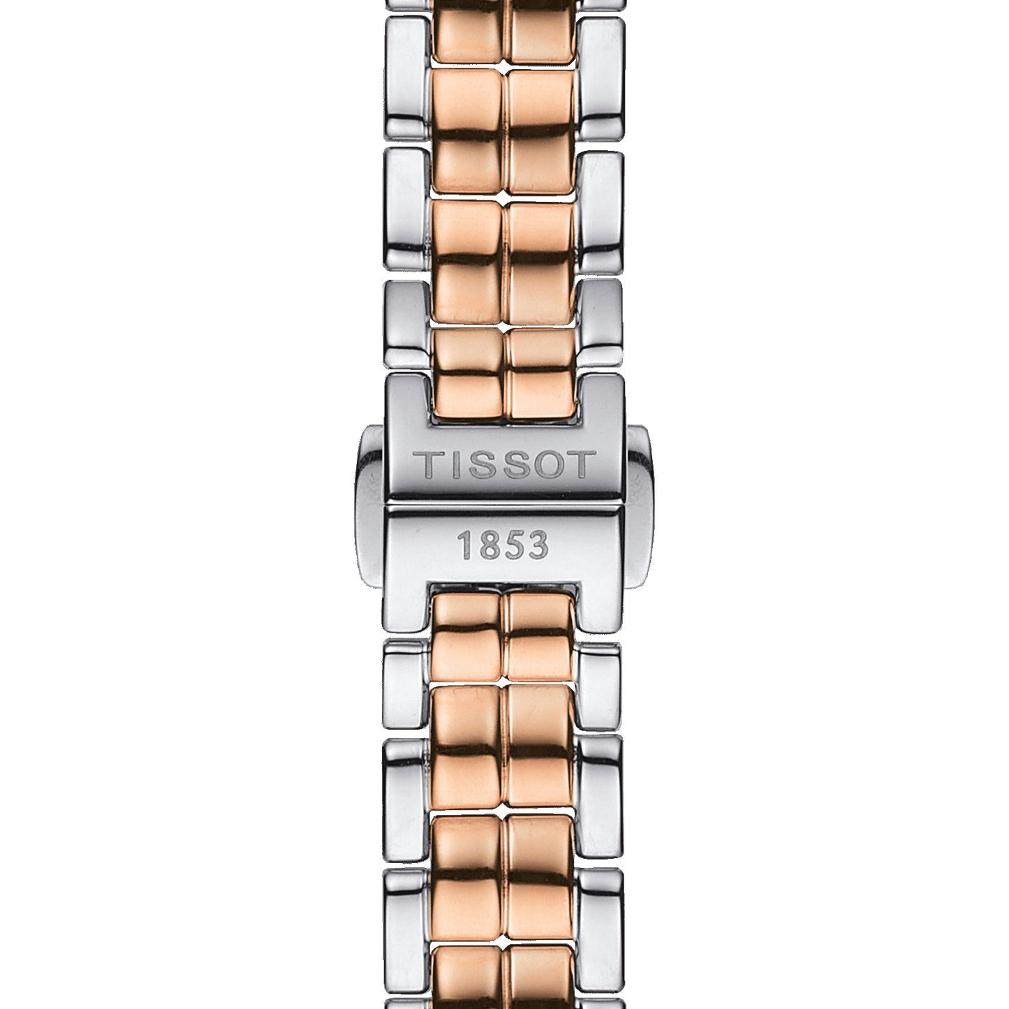 Tissot Flamingo (Stainless Steel, Grey/Rose Gold 5N) Indexes