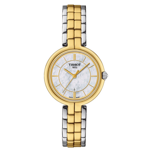 Tissot Flamingo (Stainless Steel, Grey/Yellow Gold 1N14) Indexes