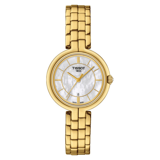 Tissot Flamingo (Stainless Steel, Yellow Gold 1N14) Indexes