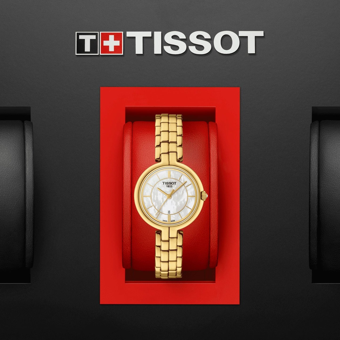 Tissot Flamingo (Stainless Steel, Yellow Gold 1N14) Indexes