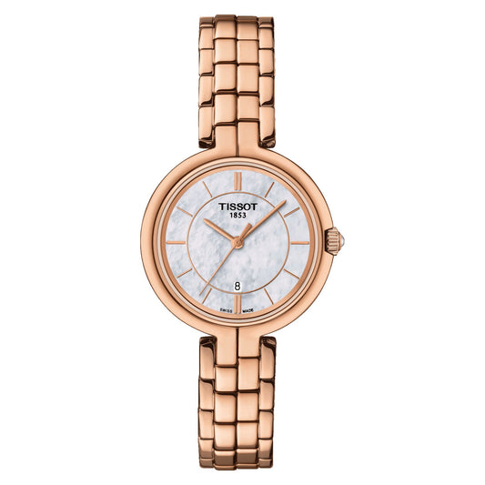 Tissot Flamingo (Stainless Steel, Rose Gold 5N) Indexes