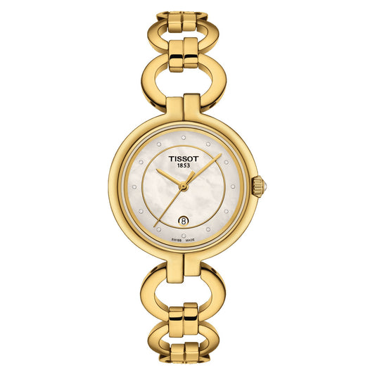 Tissot Flamingo (Stainless Steel, Yellow Gold 1N14) Diamonds