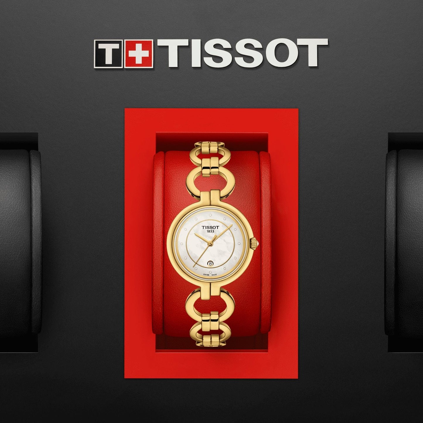 Tissot Flamingo (Stainless Steel, Yellow Gold 1N14) Diamonds
