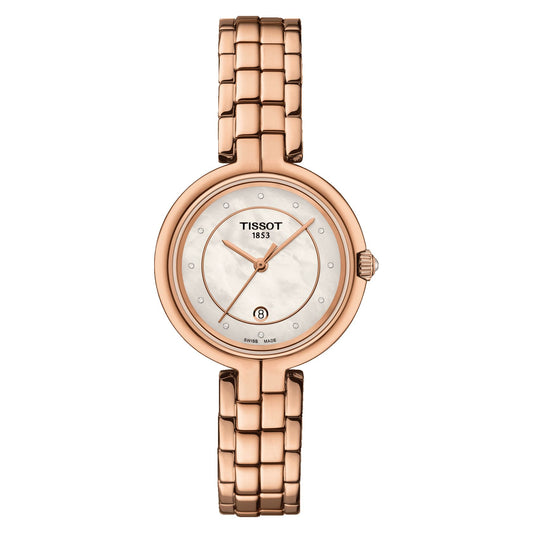 Tissot Flamingo (Stainless Steel, Rose Gold 5N) Diamonds