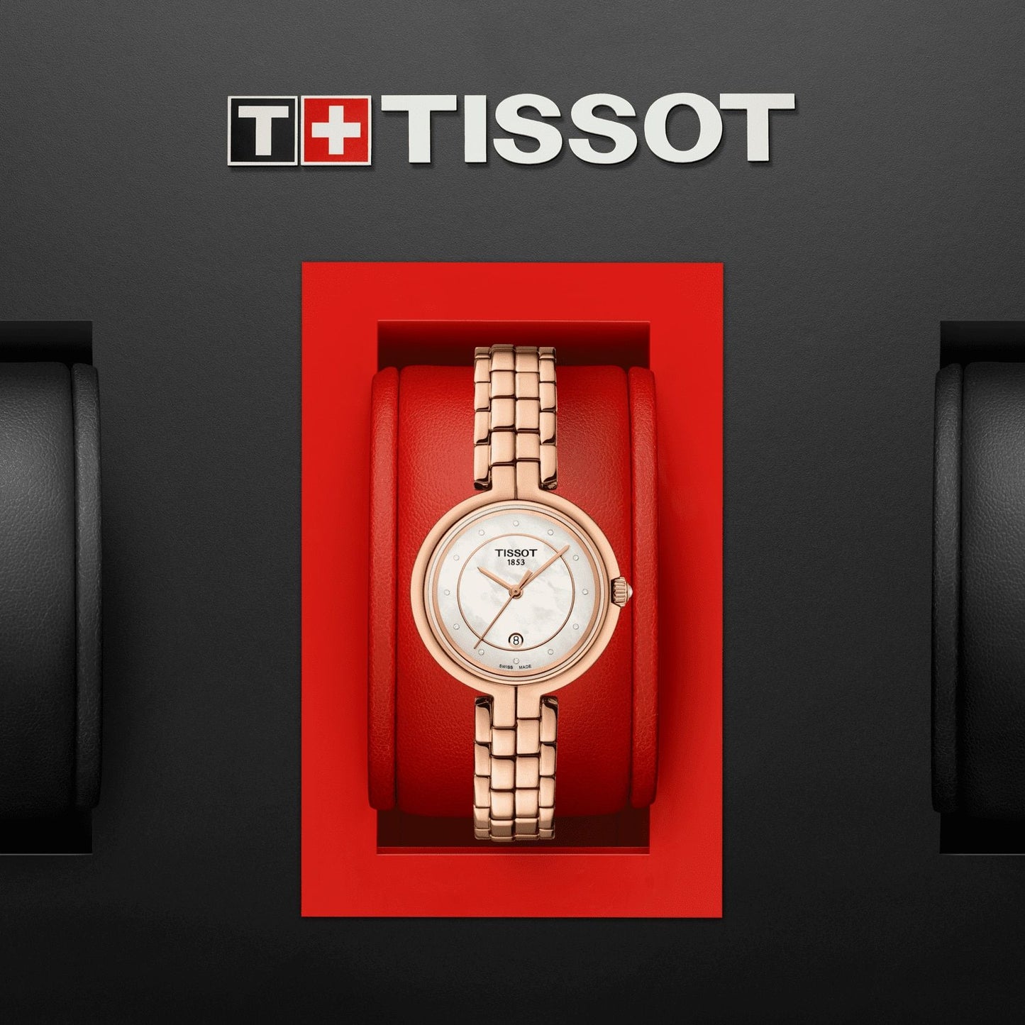 Tissot Flamingo (Stainless Steel, Rose Gold 5N) Diamonds