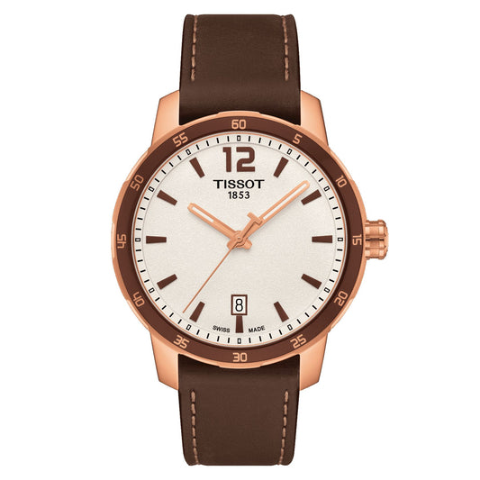 Tissot Quickster (Leather, Brown) Arabic And Indexes