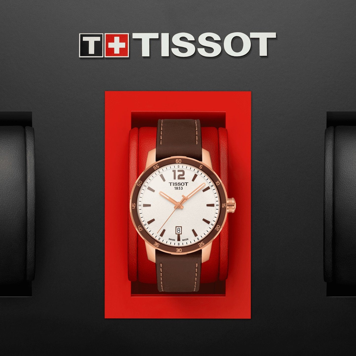 Tissot Quickster (Leather, Brown) Arabic And Indexes