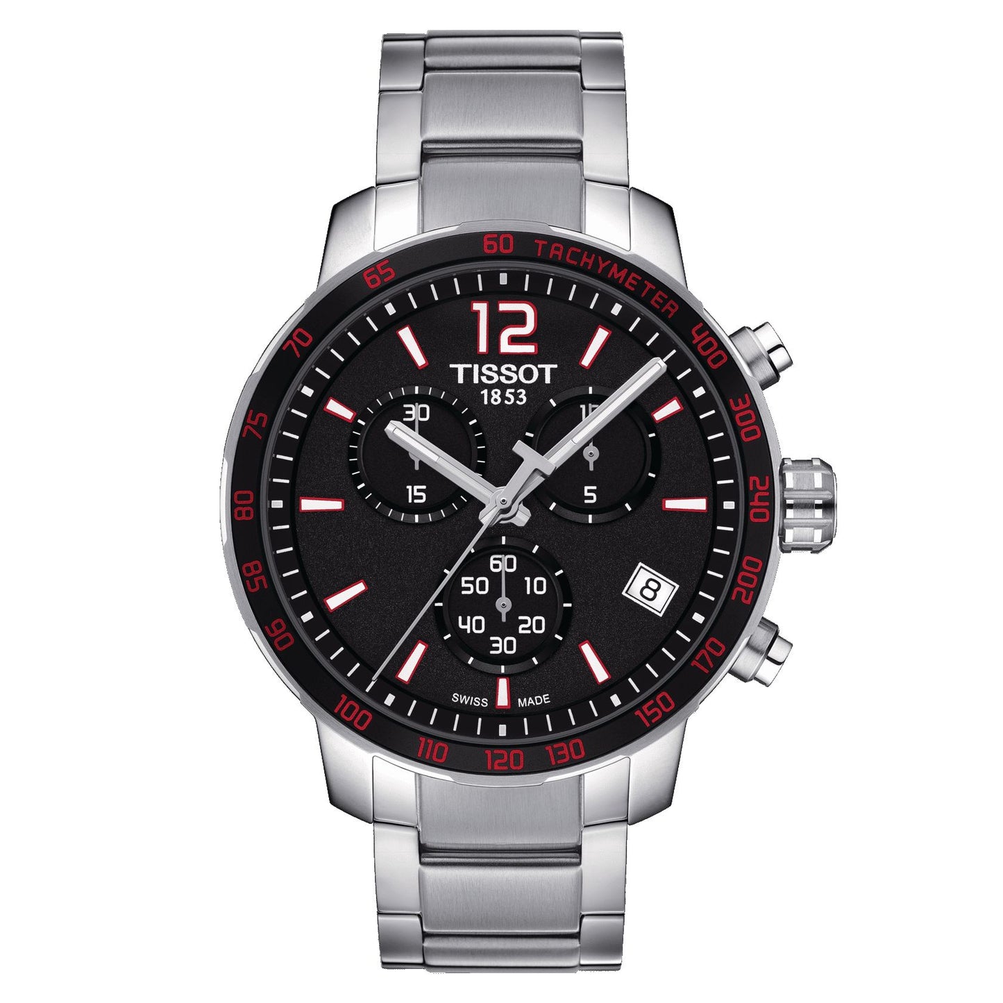 Tissot Quickster Chronograph (Stainless Steel, Grey) Arabic And Indexes