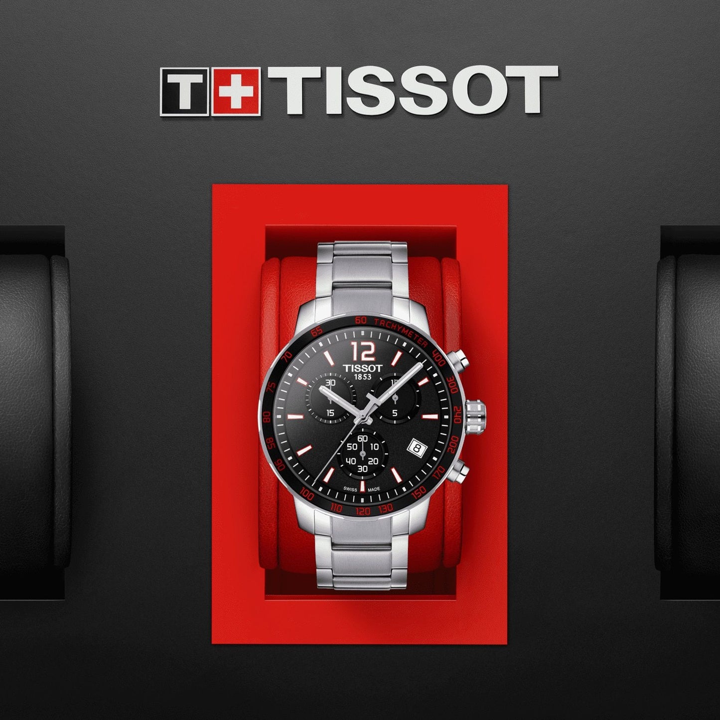Tissot Quickster Chronograph (Stainless Steel, Grey) Arabic And Indexes