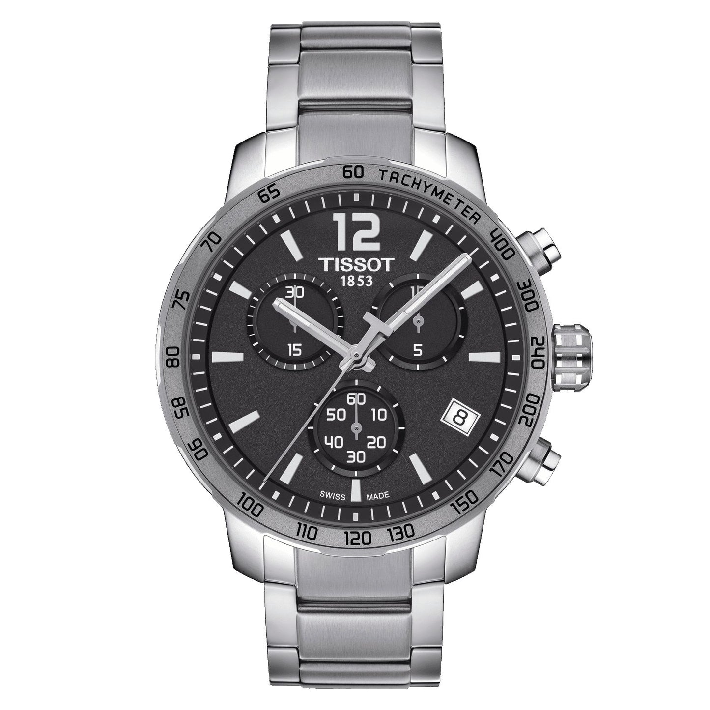 Tissot Quickster Chronograph (Stainless Steel, Grey) Arabic And Indexes