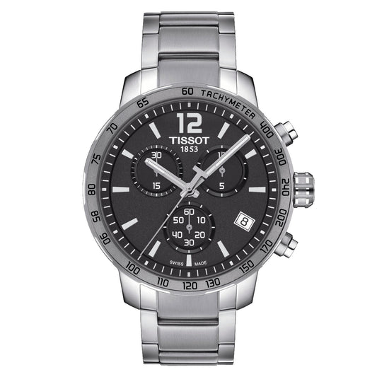 Tissot Quickster Chronograph (Stainless Steel, Grey) Arabic And Indexes