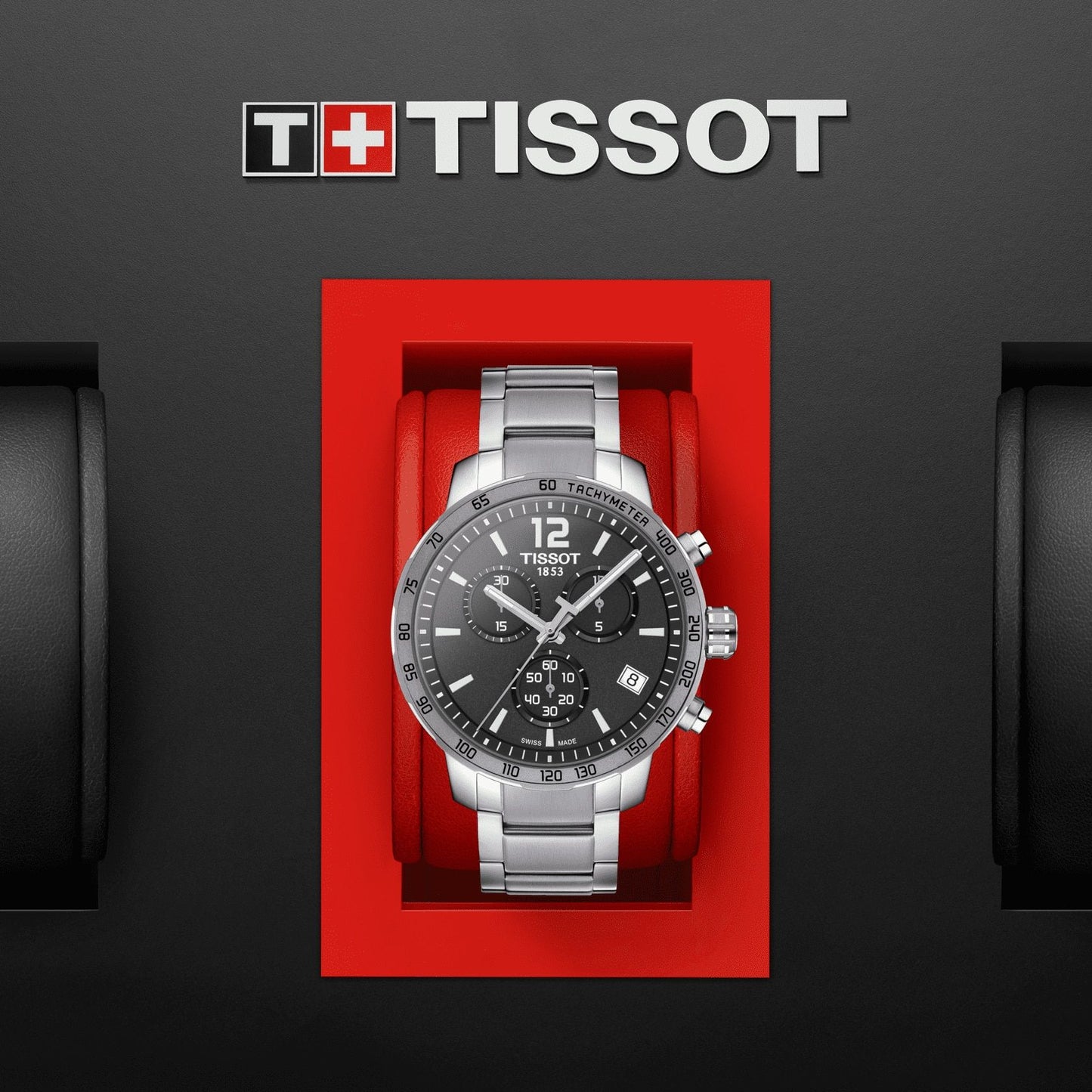 Tissot Quickster Chronograph (Stainless Steel, Grey) Arabic And Indexes