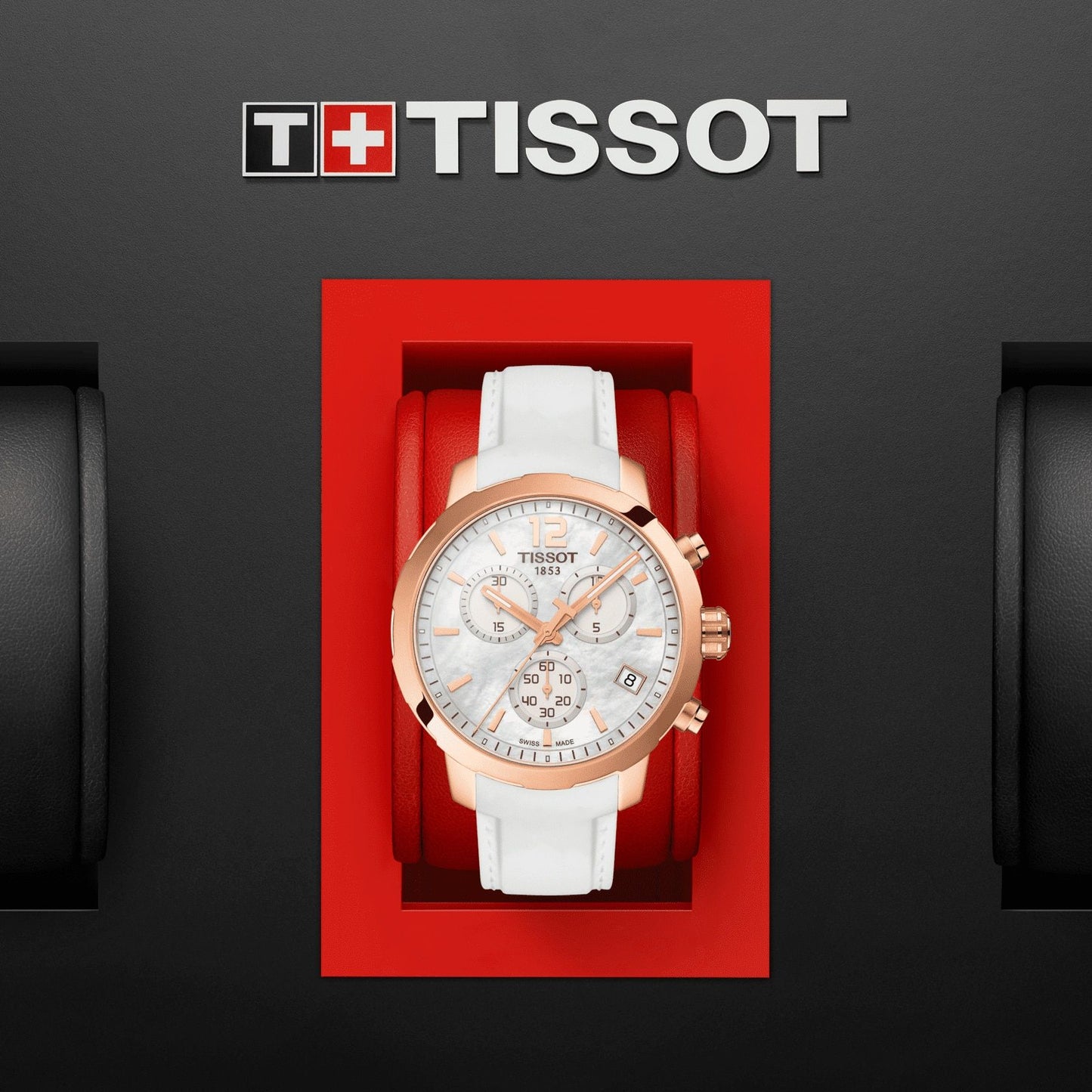 Tissot Quickster Chronograph (Silicone, White) Arabic And Indexes